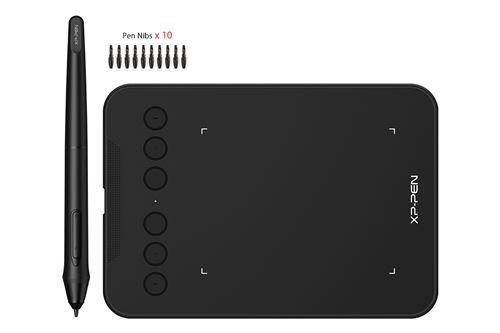 Tablette Graphique à Stylet- XP-PEN Deco mini 4 Taille 4x3 pouces Stylet Passif 8192 6Touches des raccourcis Compatible avec Windows, Mac, Andorid