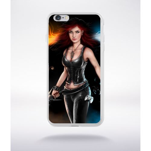 Coque Girl With Sword Compatible Iphone 6 Plus Transparent