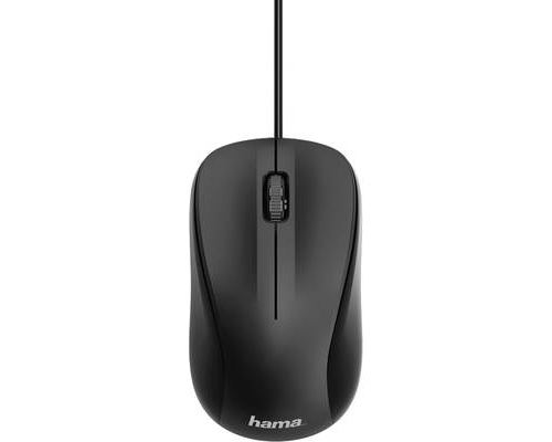 Hama MC-300 - mouse - USB - black - Maus (Schwarz)