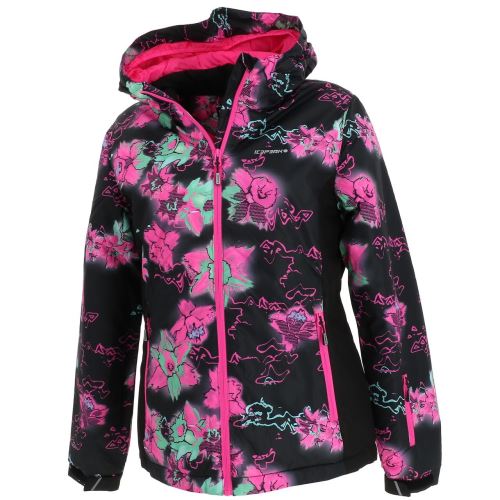 Blouson de ski Icepeak Linn blk print jkt girl Noir taille : 14ans réf : 26388