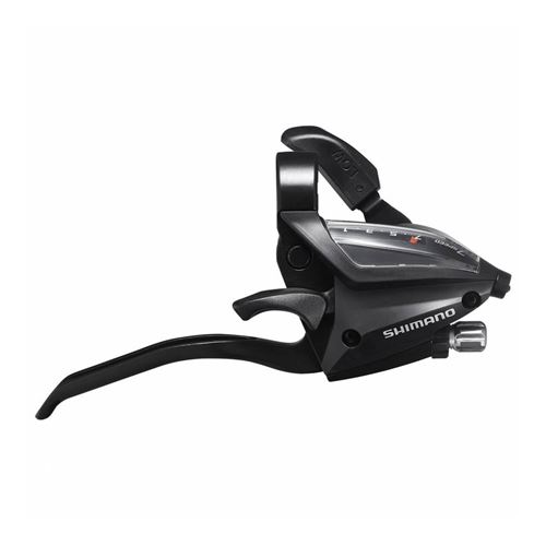 Levier-manette vtt shimano stef500 droit 7v. noir pour frein v-brake 4 doigts
