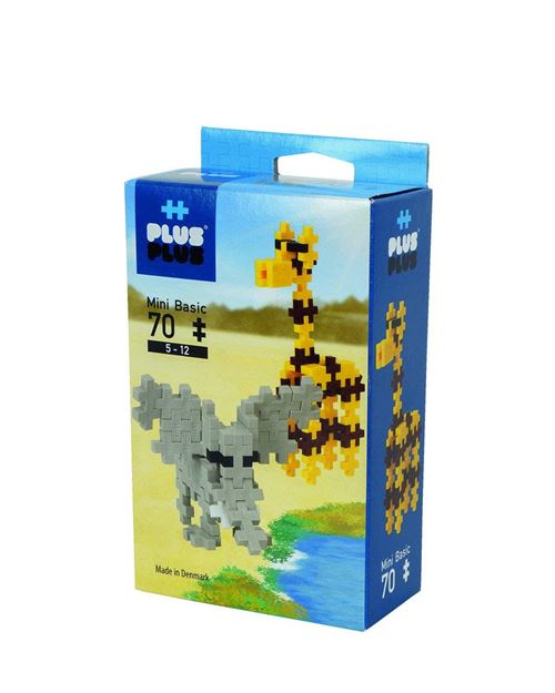 Plus-Plus - Basic Safari Chevalier Boîte de 70 Pièces Jeux de Construction, PP3751