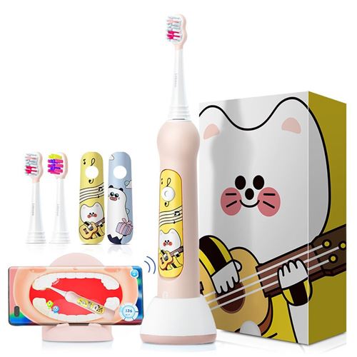 Brosse à dents électrique d'enfant HuaweiI Hilink 38000 rpm IPX7 3 Vitesses et 4 ModesSonique,212mm - Rose