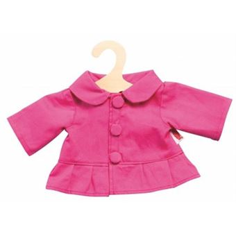 Veste rose pour poupon 28-33 cm - vetement poupee (ref.h45) - 1