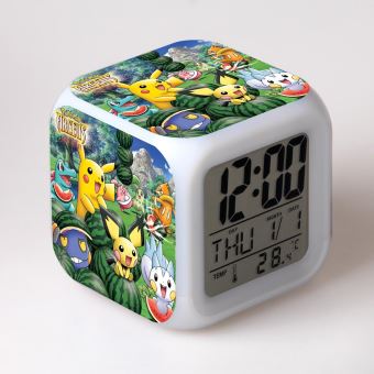 12€01 sur Réveil enfant LED Multifonctionnel Coloré - Pokemon #39, Montre,  Top Prix