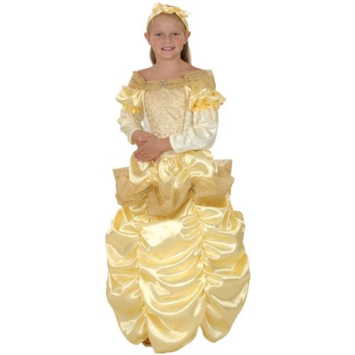 Costume beauty princesse rire et confetti jaune taille 9 à 11 ans