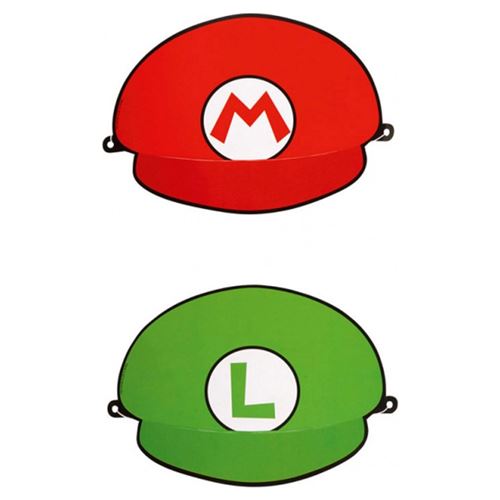 8 chapeaux - 4 mario et 4 luigi