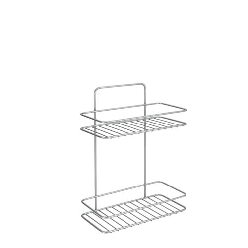 Metaltex Reflex Support de salle de bain 2 niveaux, mur droit