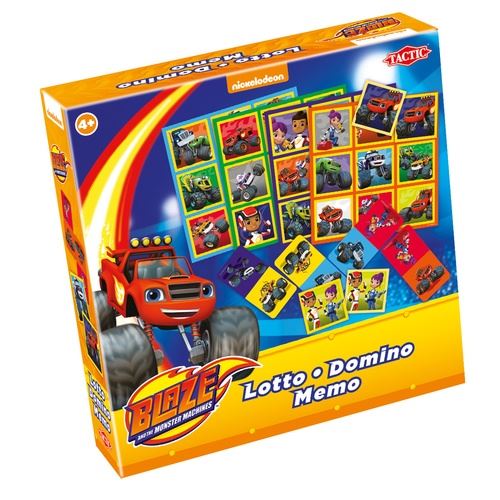 Tactic Jeux 3 en 1 (mémo, loto, domino) Blaze