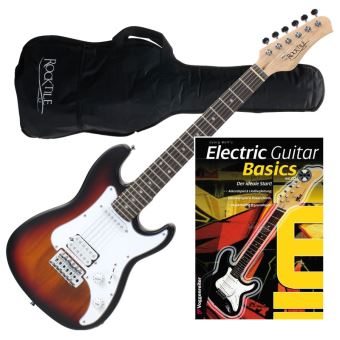 Rocktile Banger's Pack set guitare électrique Sunburst, 7 pièces