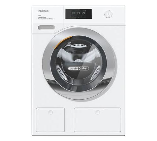 Miele Wt1 Wtw870 Wpm Pwash & Tdos 9/6 Kg - Machine À Laver Séchante - Largeur : 59.6 Cm - Profondeur : 71.4 Cm - Hauteur : 85 Cm - Chargement Frontal - 9 Kg - 1600 Tours/Min - Blanc Lotus