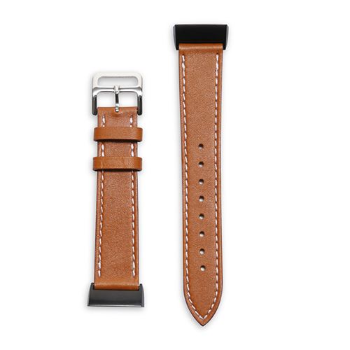 Bracelet en cuir souple pour Fitbit Charge3 / Charge4 - Marron