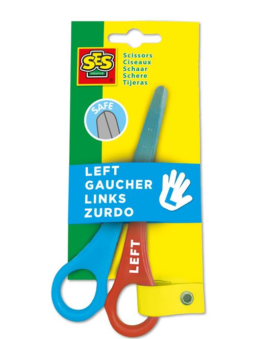 SES Creative ciseaux d'enfant gaucher 15 cm acier argent