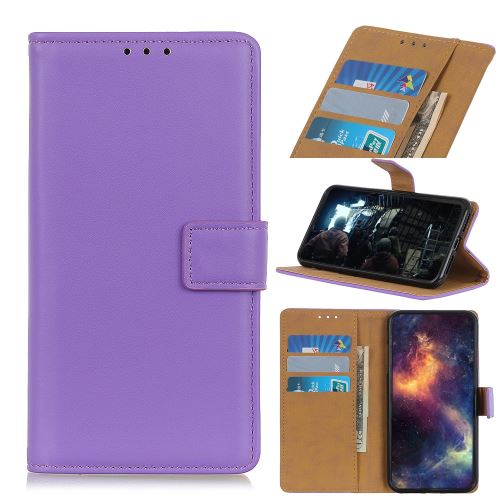 Etui en PU avec support violet pour votre OnePlus 8 Pro