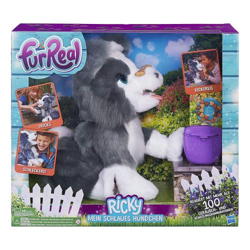 Hasbro FurReal Friends e0384100 Ricky, Mon schlaues Petit Chien, Animal électronique