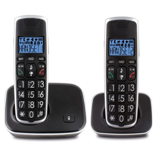 Profoon PDX-2728 - Téléphone sans fil avec ID d'appelant - DECTGAP + combiné supplémentaire