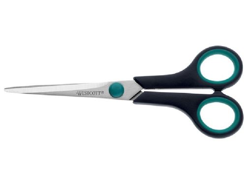 Ciseaux grip facile en acier inoxydable 18cm, prise souple