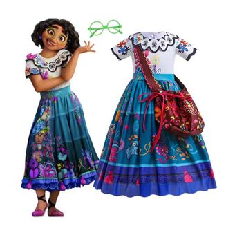 Filles Encanto Cosplay Princess Costume Pour Enfants 4-10 ans