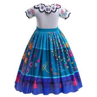 Encanto-Robe de princesse Mirabel Madrigal pour filles, costume de