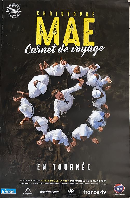 Affiche - Christophe MAE - Carnet de Voyage - 80x120 cm