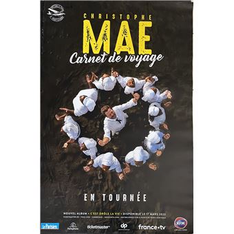 Affiche - Christophe MAE - Carnet de Voyage - 80x120 cm - 1