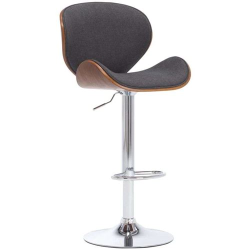 vidaXL Tabouret de bar Gris Tissu