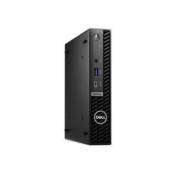 Dell OptiPlex 7020 (version 2024) - Micro Core i5 i5-14500T / jusqu'à 4.8 GHz - RAM 16 Go - SSD 256 Go - NVMe, Class 35 - UHD Graphics 770 - Gigabit Ethernet, Bluetooth, IEEE 802.11ax (Wi-Fi 6E) - Win 11 Pro - moniteur : aucun - noir - BTS - avec 1 an ba