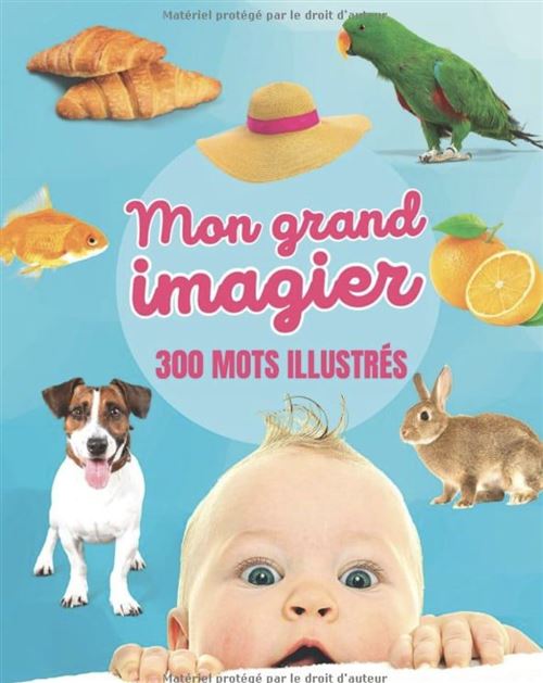 Livre d'éveil Mon grand Imagier 300 mots illustrés 22 thèmes dès 1 an