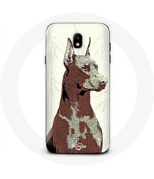 Coque Samsung Galaxy J3 2017 Doberman Race de chiens Maniacase