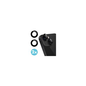 pour iPhone 13 Phone Screenprotector iMOSHION® 2 Pack Camera lens protector Noir - 1