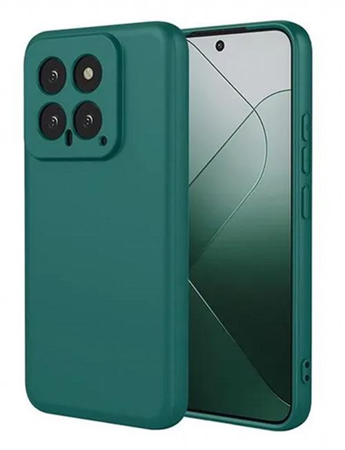 Coque pour Xiaomi 14 5G - housse etui silicone gel fine + film ecran - VERT - htdmobiles