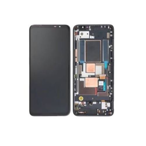 Original Ecran LCD Et Vitre Tactile Pulled Noir Avec Châssis Pour Asus Rog Phone 5S