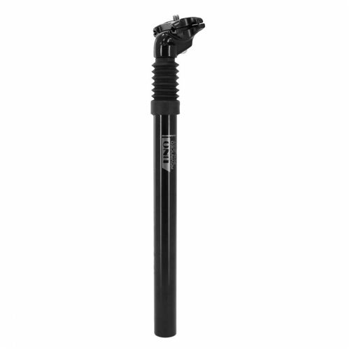 Tige de selle vtt suspension uno diam 27,2 l350mm noire avec adaptateur 31.6 et 28.6mm (sur carte)