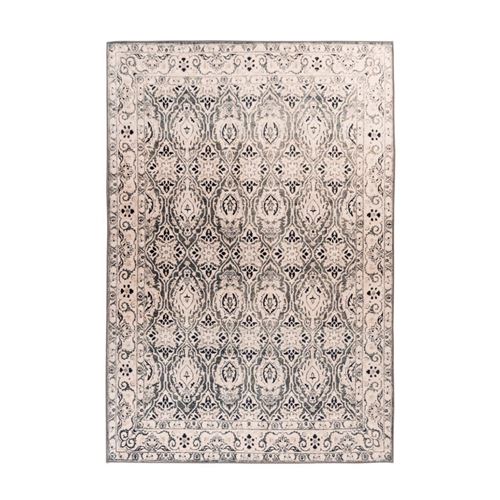 Tapis Tissé Rétro à Poils Ras "Saphira" Beige 120 x 170 cm