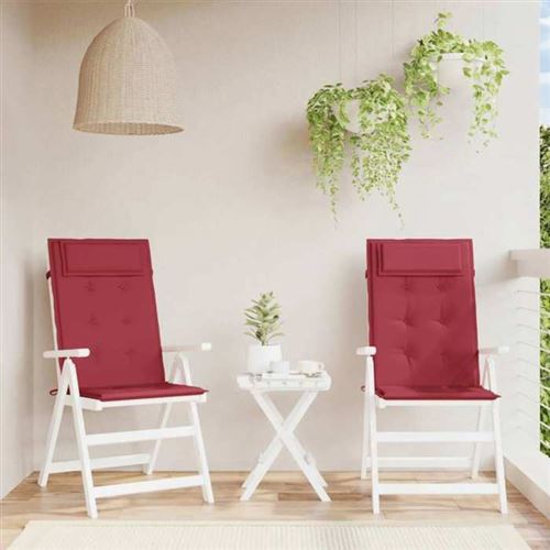 Non Communiqué Rouge Lot De 2 Chaise De Bureau Generique En Plastique Non Pliable H. 50 Cm Interieur - Image 1