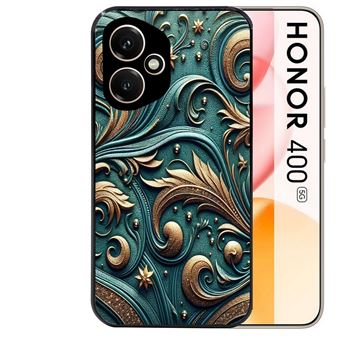 Coque noire Taperso pour Honor 400 5G avec motif effet cuir brocart - 1