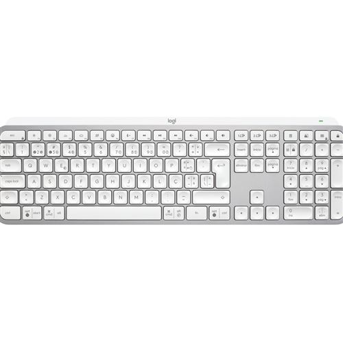 Logitech MX Keys S - Clavier - rétroéclairé - sans fil - Bluetooth LE - QWERTY - Portugais - commutateur : commutateurs à clé à ciseaux - gris pâle