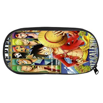 Trousse Scolaire One Piece – 2 Compartiments Zippés – Idéale Cartable école Primaire – Cadeau Fan De Manga
