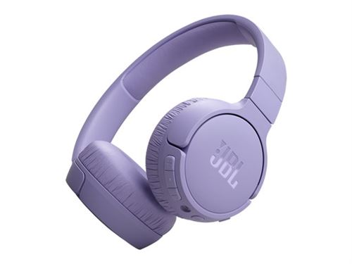 Jbl Tune 670Nc - Écouteurs Avec Micro - Sur L'Oreille - Bluetooth - Sans Fil - Suppresseur De Bruit Actif - Violet