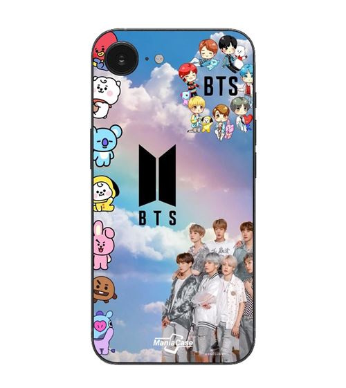 Funda Maniacase Para iPhone 16E Kpop BTS 2024 2025 negro