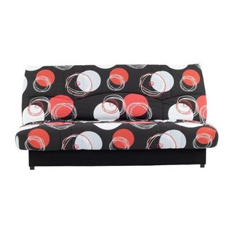 Banquette clic-clac - 3 places - Planete Noir - 190 x 90 x 92 cm - PIXIE - 1