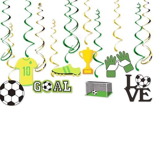 Football Decoration Anniversaire Fête FONGWAN Bannière Joyeux Anniversaire,  Latex Ballon, Cake Topper pour Garcon & Fille - Vert - Article et  décoration de fête - à la Fnac