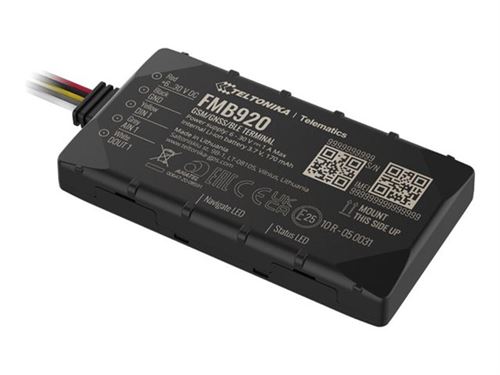 Teltonika FMB920 - Dispositif de suivi GPS/GLONASS/GALILEO/BeiDou/QZSS - 128 Mo