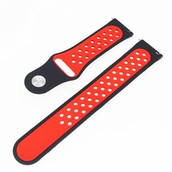 Bracelet en silicone creux 20mm bicolore pour Garmin Forerunner