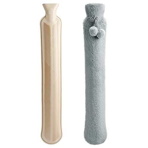 Non Communiqué Bouillotte En Caoutchouc Naturel Homealexa 73 Cm Housse Polaire Douce