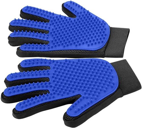 Comparer les prix de Gants de toilettage en silicone doux pour animaux (paire)