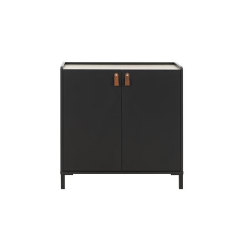 Rangement 2 portes AMSTERDAM, Made in France DIAGONE Noir