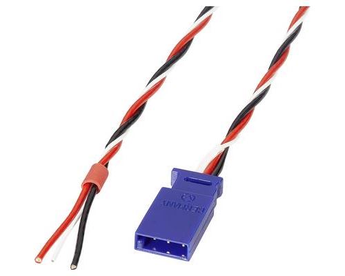 Reely servo Câble avec fiche Deluxe [1x Futaba - 1x extrémité(s) ouverte(s)] 1.00 m 0.5 mm² torsadé