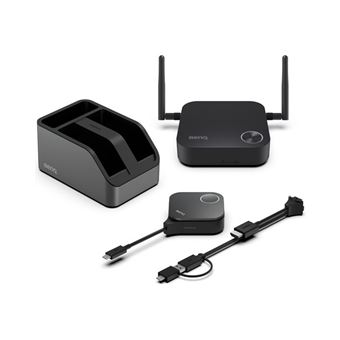 BenQ InstaShow WDC15 - Pour salles de réunion et petites salles - kit de vidéo-conférence (bouton InstaShow, récepteur InstaShow) - noir - Conformité TAA - 1