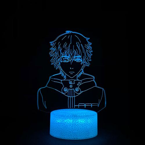 Lampe 3D Tactile Veilleuses Enfant MY1018 Tokyo Ghoul 16 Couleurs avec Telecommande